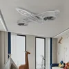 SANDYHA 현대 항공기 천장 팬 어린이 방에 대 한 빛 침실 홈 장식 Ventilador Mando Luminaires Suspendus 1