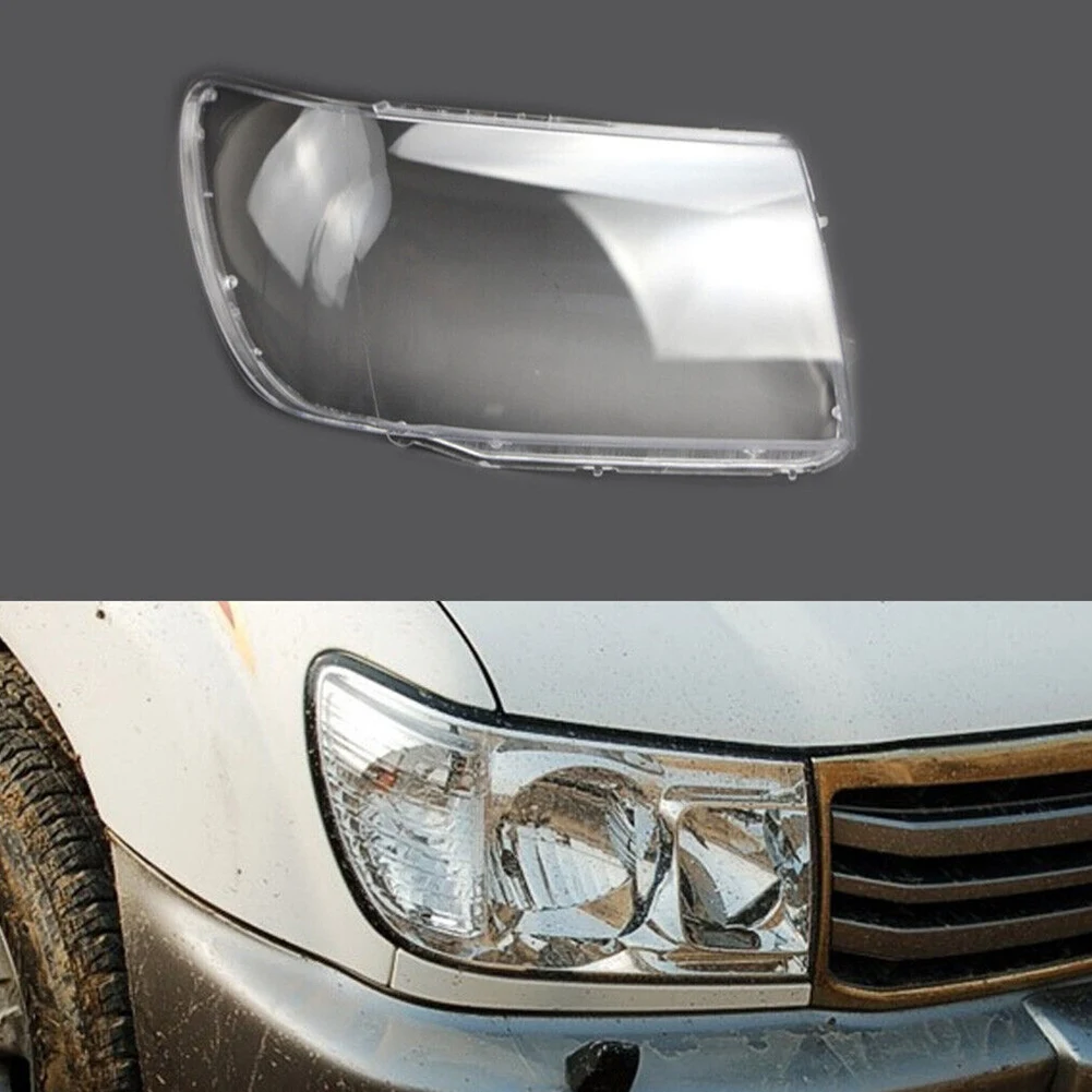 For Toyota Land Cruiser 2004 2005 2006 Car Headlight Cover Transparent Lampshade Caps Head Light Lamp Shell, Right