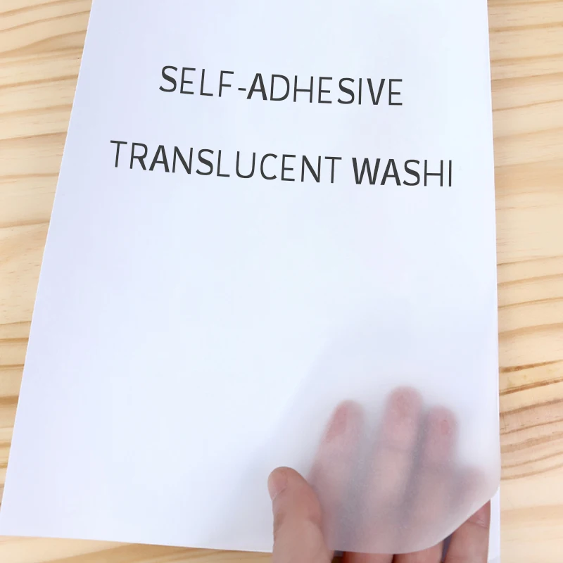ورق اشي مقاس A4، مادة حساب يدوية ذاتية اللصق، ملصق ليزر نافثة للحبر قابل للطباعة، ورق ياباني شفاف يمكنك صنعه بنفسك ﻿