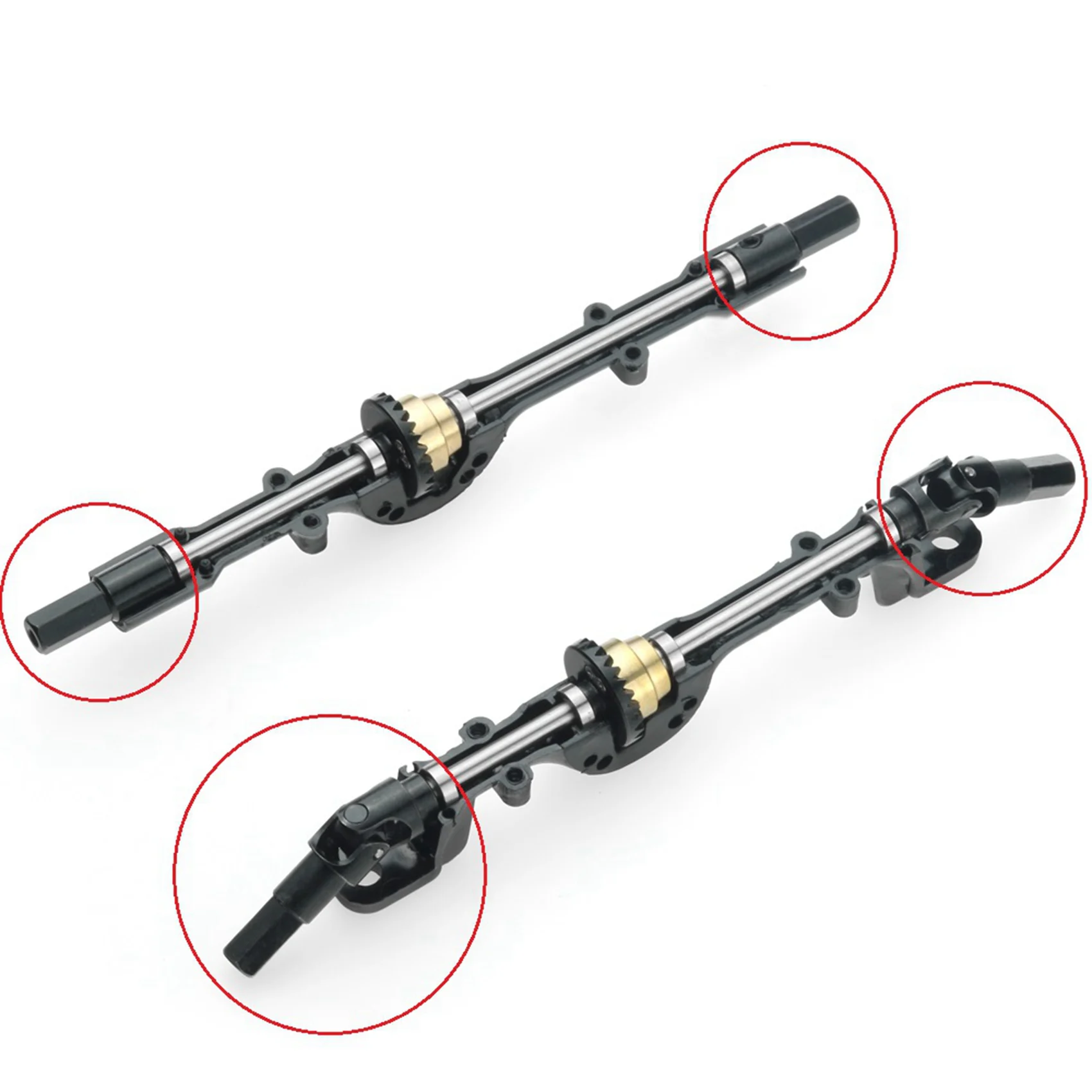 

20 Pcs Metal Front Axle Drive Shaft Rear Axle Shaft For WPL C14 C24 C34 B14 B24 B36 MN D90 MN99S RC Car Upgrade Parts-Y44A