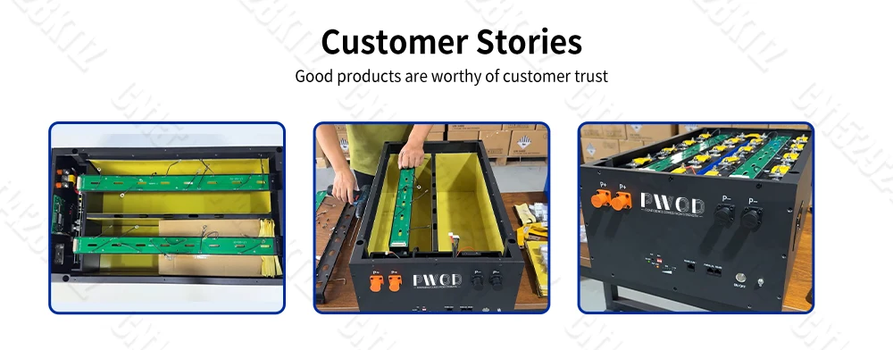 EU-Lagerbestand PWOD 48V LiFePO4 Batterie-Kits Box unterstützt 280AH bis 360AH mit Smart 16S 200A BMS LiFePO4 Zellen für Heimenergiespeicher – Detail 11