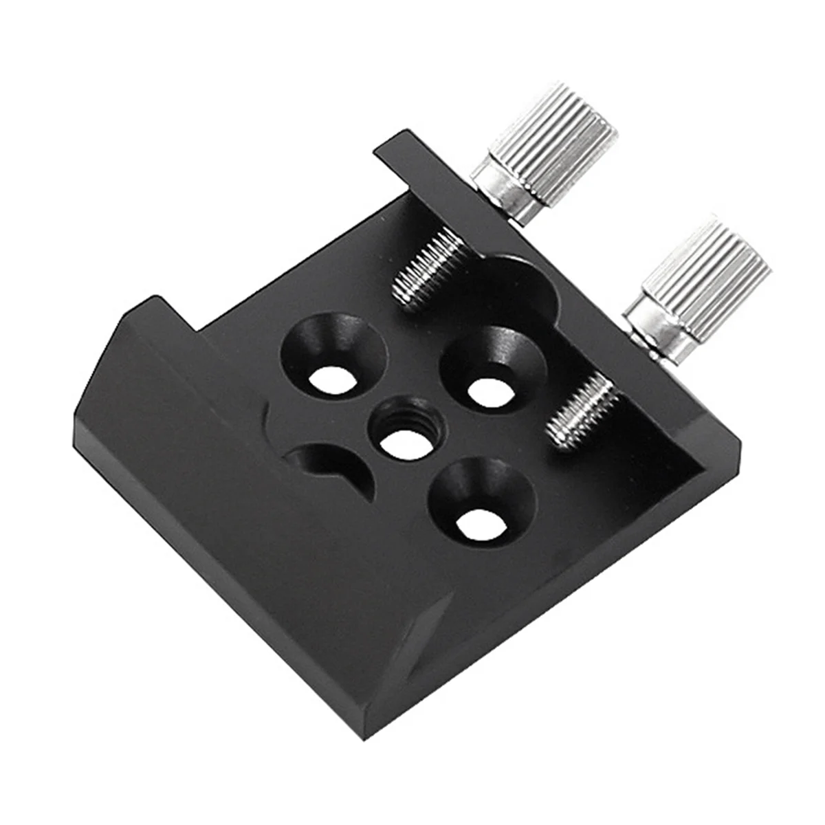 Telescope Finder Scope Base Mount Adapter Flat Base for Dovetail Slot 1/4 Thread Conversion Accessories Black