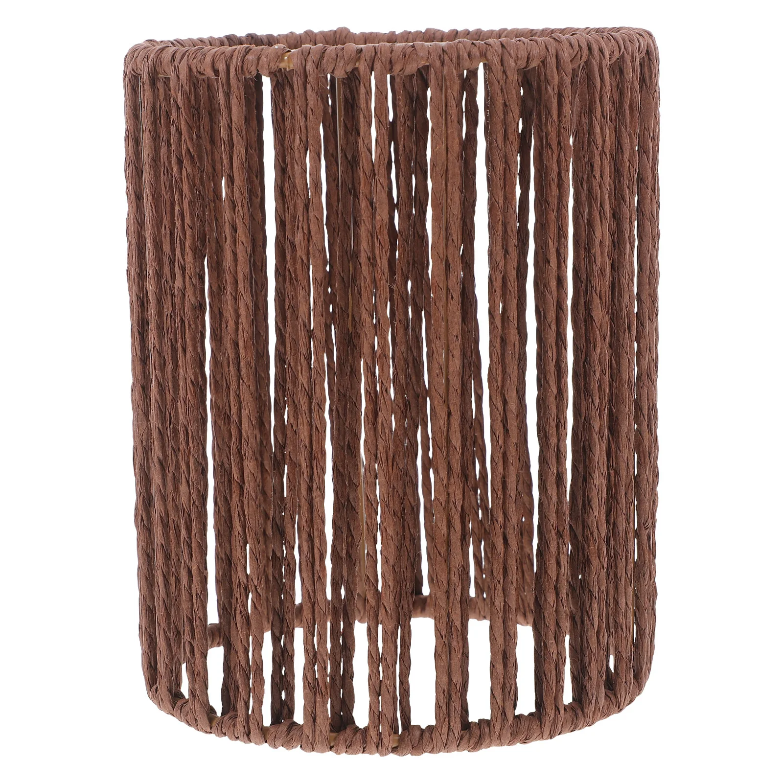 

Small Mini Cylinder Paper Rope Lamp Shade Handwoven Boho Style Ideal for Pendant Light Ceiling Light Cover Bedroom Lamp Shade