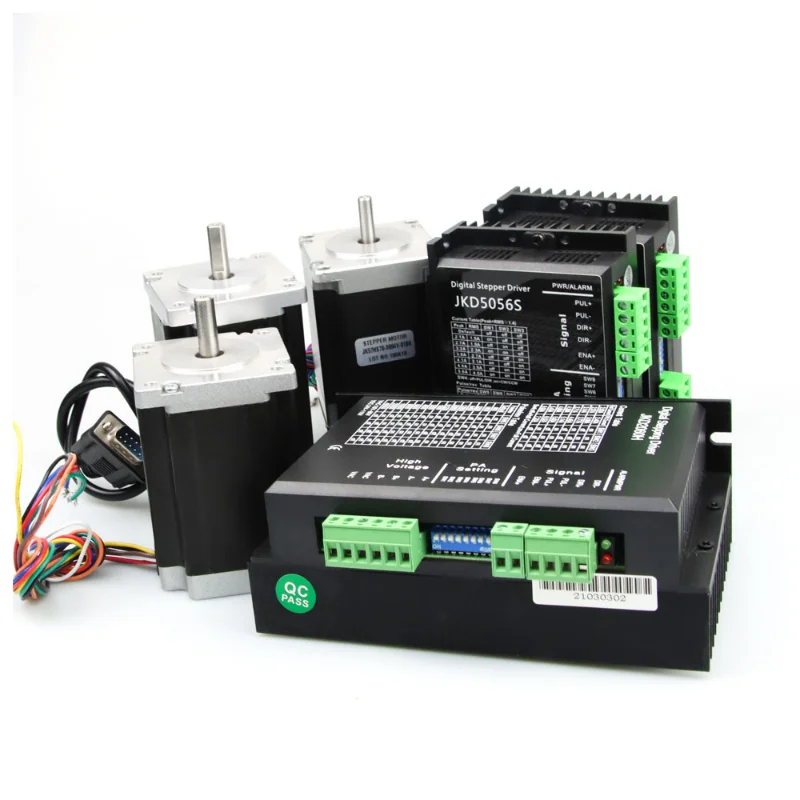 China Hybrid Nema34 High Torque 12N.m Cnc Kit 3 4 Axis Hybrid Closed Loop 12nm Integrated Servo Nema 34 Stepper Motor