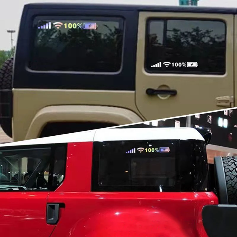 Personalized Signal WIFI Power Phone Logo Car Windshield Sticker Auto Accessories Decoration Decal