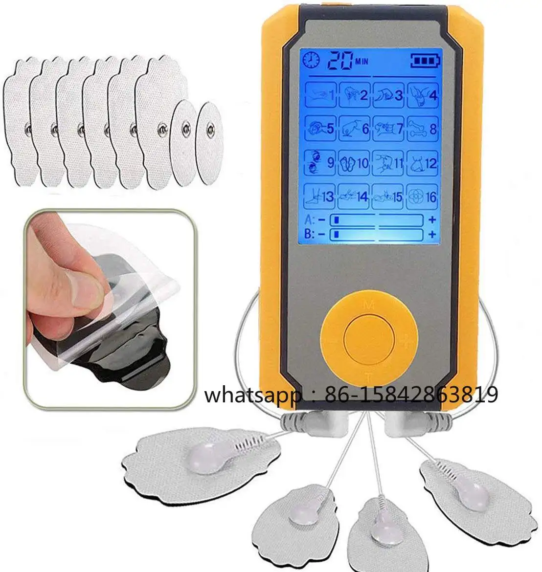 Dual Channel Electronic Muscle Stimulator for Systemic Pain Relief