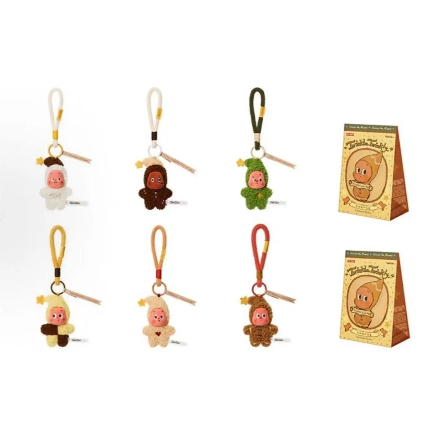 POP MART-Colgante de peluche de galleta, caja ciega de momentos deliciosos, regalo de moda de felpa delicado de lujo