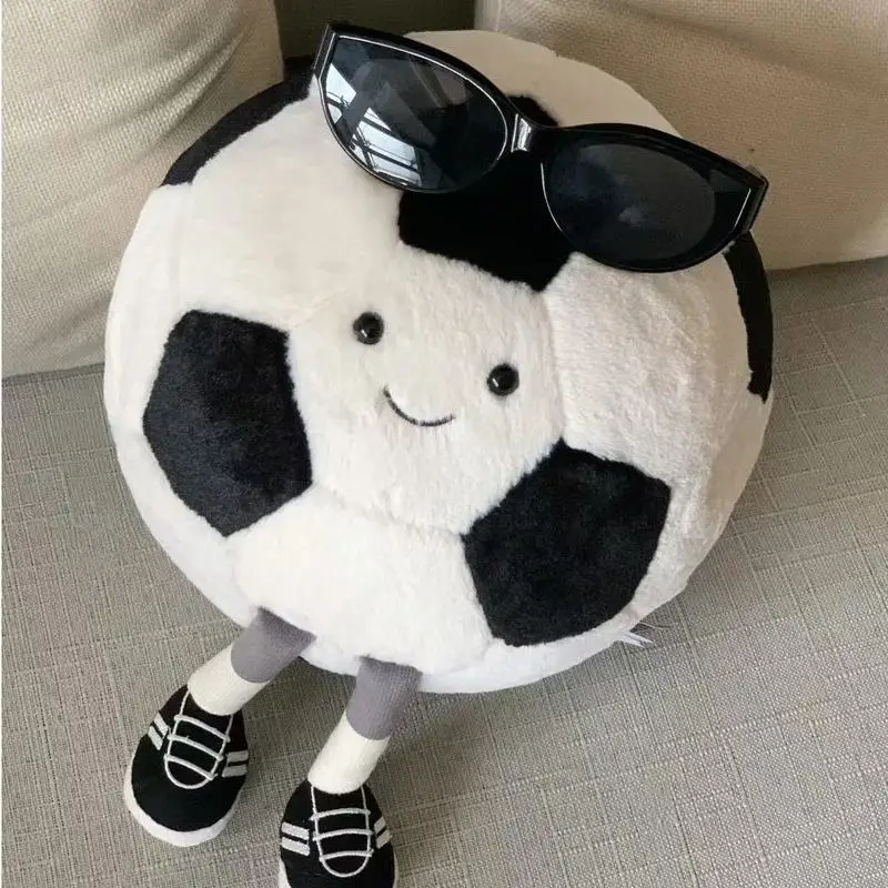 

9/25cm Simulation New Football And Basketball Plush Toy Filled With Cartoon Anime Cute Gift For Children'S Birthday Fun Doll