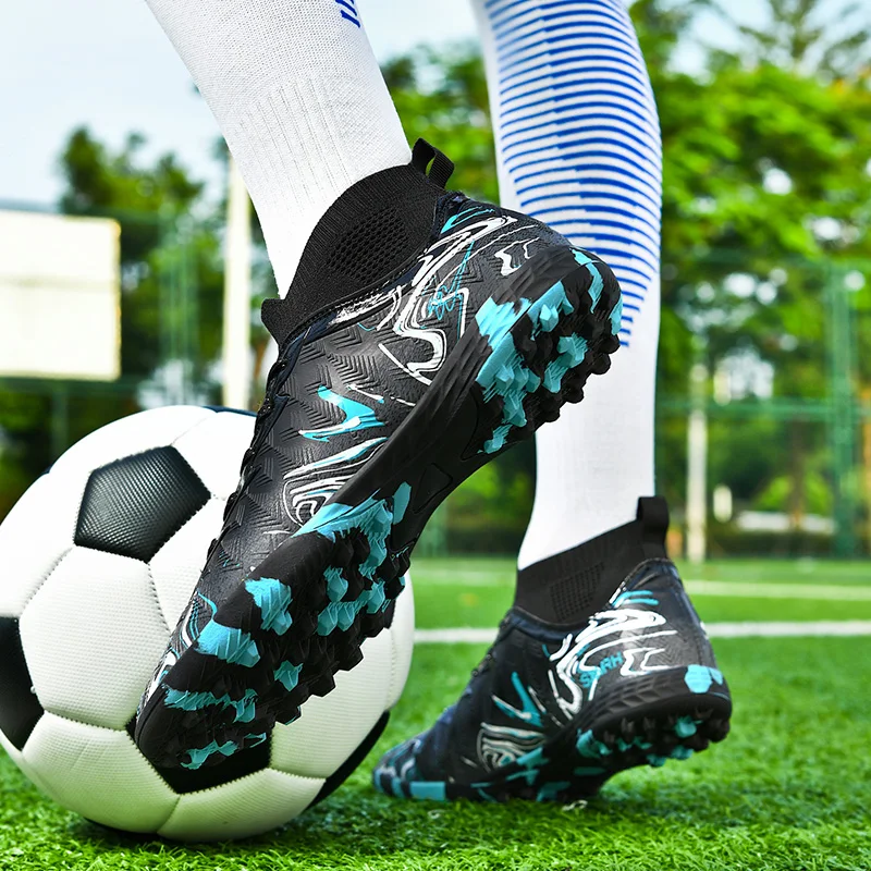 Neue Herren-Fußballschuhe für Rasen, Ultraleichte Sport-Indoor-FG-Turf-Futsal-Erwachsenen-Fußballstiefel, Rutschfeste Komfortable Stollenschuhe – Detail 25
