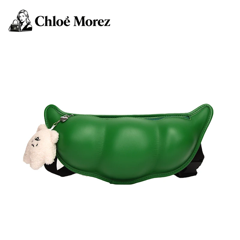 

Pea Funny Ins Western-style Wide Shoulder Strap Crossbody Waist Chest Bag, Women's Personalized Small Bag