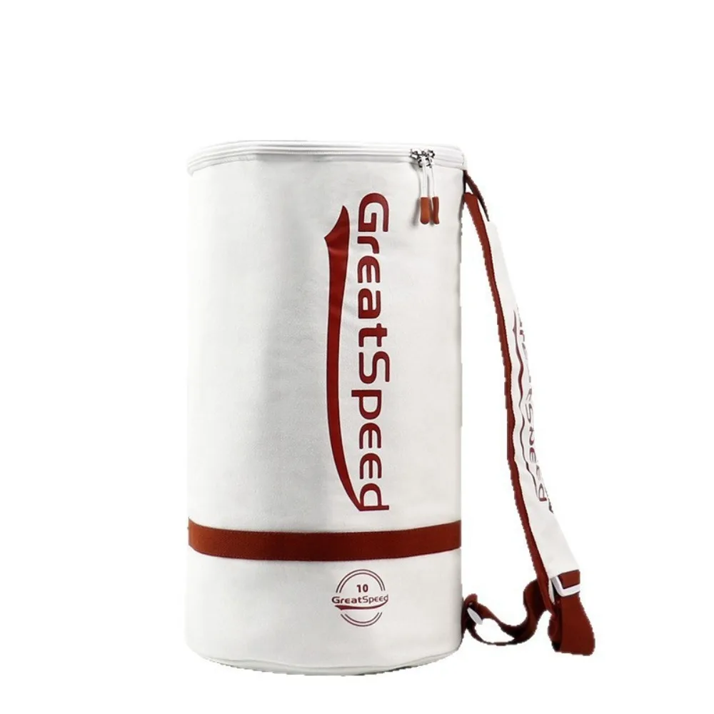 

Tennis bucket bag with thermal insulation layer Large capacity portable can hold 100 balls One shoulder ball barrel bag