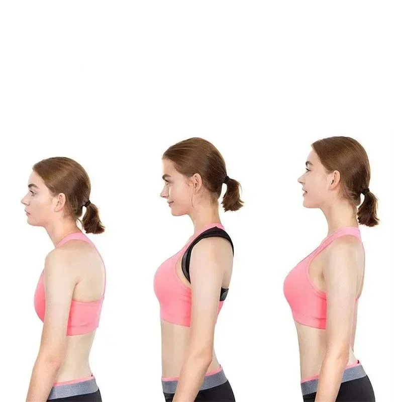Professional Posture Corrector Neck & Back Pain, Adjustable Upper Back Brace Support Men & Women, Clavicle Shoulder Lumbar Belt - view 2