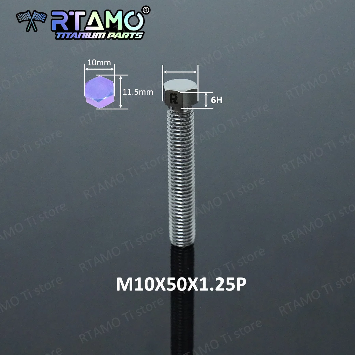 RTAMO 2 Satz Titans ch rauben m8x45/50/1/2 m10x50x1, 5p mit Muttern Ketten einstell schrauben Muttern setzt Motorradketten-Kits – Detail 3