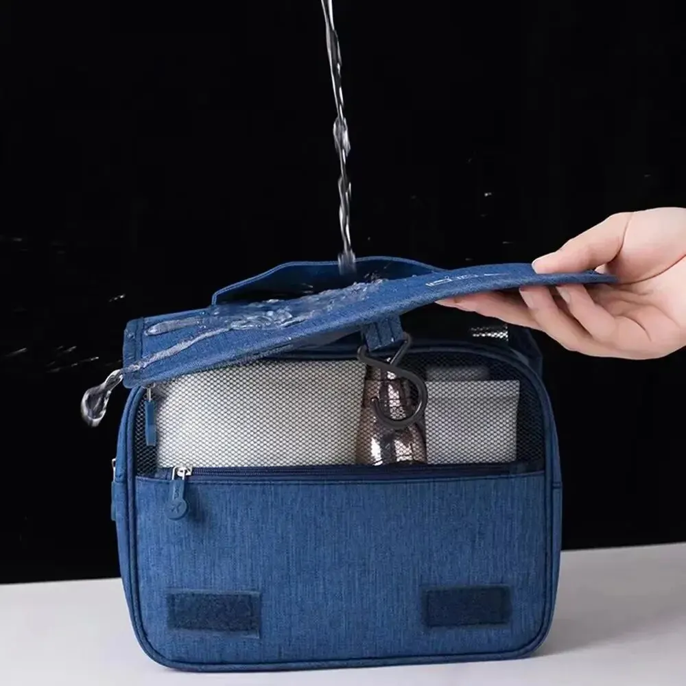 Borsa da toilette pieghevole Organizzatore Borsa portaoggetti sospesa Borsa per trucco da bagno Custodia da viaggio Borsa per cosmetici con