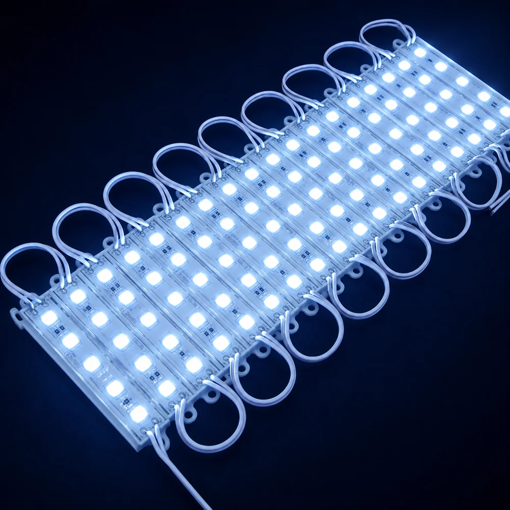 1000pcs Super Brightness LED Module 5054 SMD 5 LEDs DC12V Waterproof Modules 3LEDs 7000k 3000k IP65 for Sign Letters Light Box