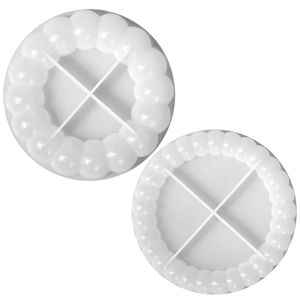 

2pcs Bubble Coaster Mold Silicone Resin Craft Molds Easy Demold Durable Diy Home Decor Tools For Cup Mat Diy Accessories Molds