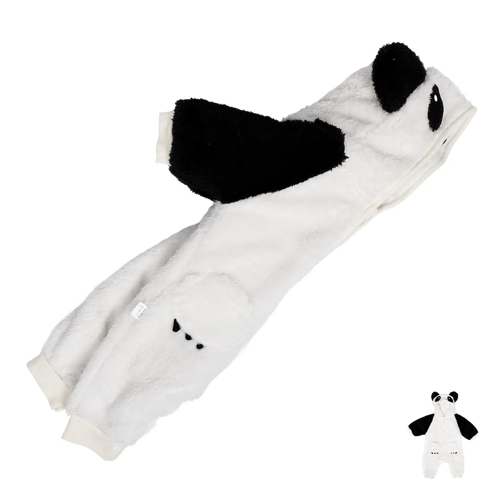 

Зимний комбинезон для новорожденных: теплый, утепленный, с длинным рукавом, для мальчиков и девочек, с принтом панды, 66 см, для холодной погоды