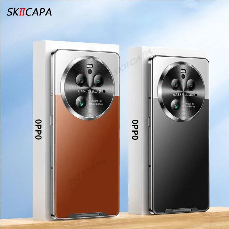 Ultra Thin Metal Frame For Magsafe Magnetic Case For Oppo Find X6 Pro FindX6 Wireless Charging Armor Hard Cover For Find X6PRO