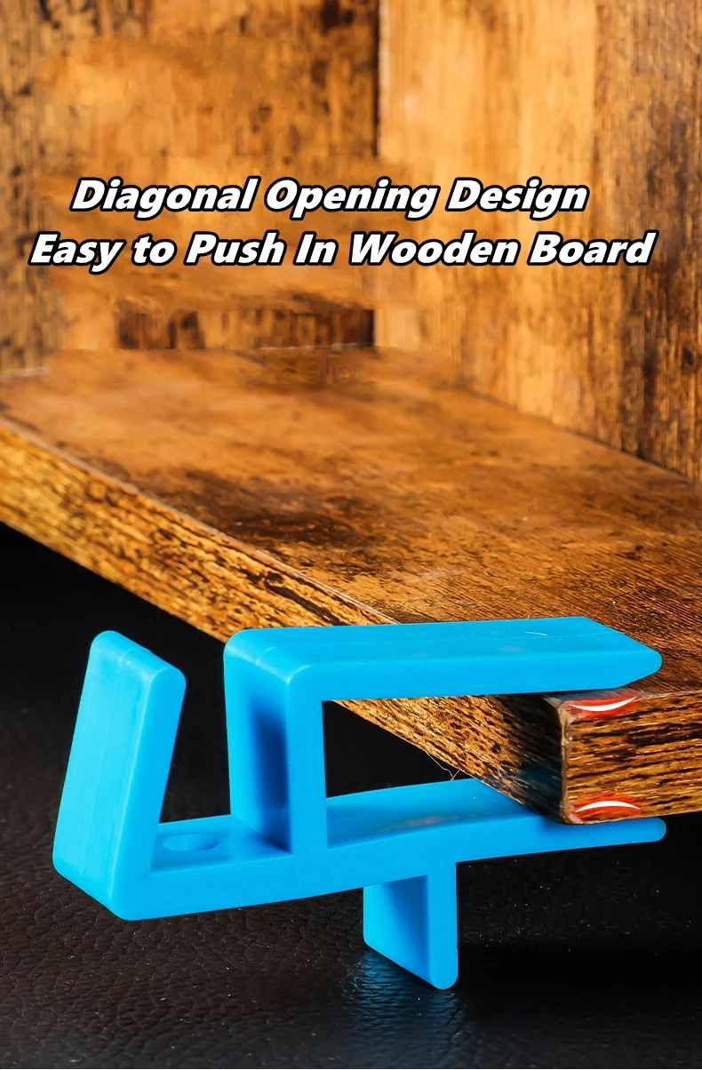 คลิปยึดตู้ไม้ ติดตั้งแผ่นไม้ ขนาด 15-20 มม. คลิปยึดแผ่นปิดตู้เสื้อผ้า ดีไซน์ใหม่ พร้อมอุปกรณ์ช่วยงานไม้