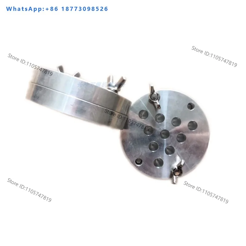 （1PCS）10 hole teaching suppository mold made of aluminum alloy with upper and lower opening, handmade circular suppository mold