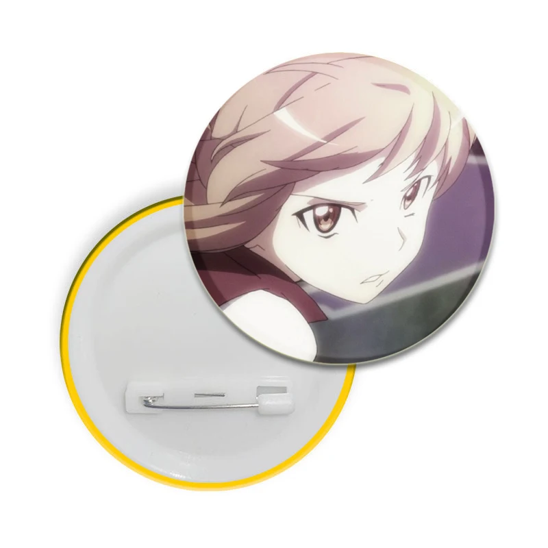 Anime Sword Art Online Brooch for Clothes Cartoon Figures Kirito Asuna Leafa Badge Backpack Decoration Jewelry Accessories