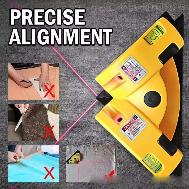 90 Degree Triangle Laser Level Tile Laying Tool Infrared Level Outdoor Marking Right Angle Ground Line Laser Line Marker