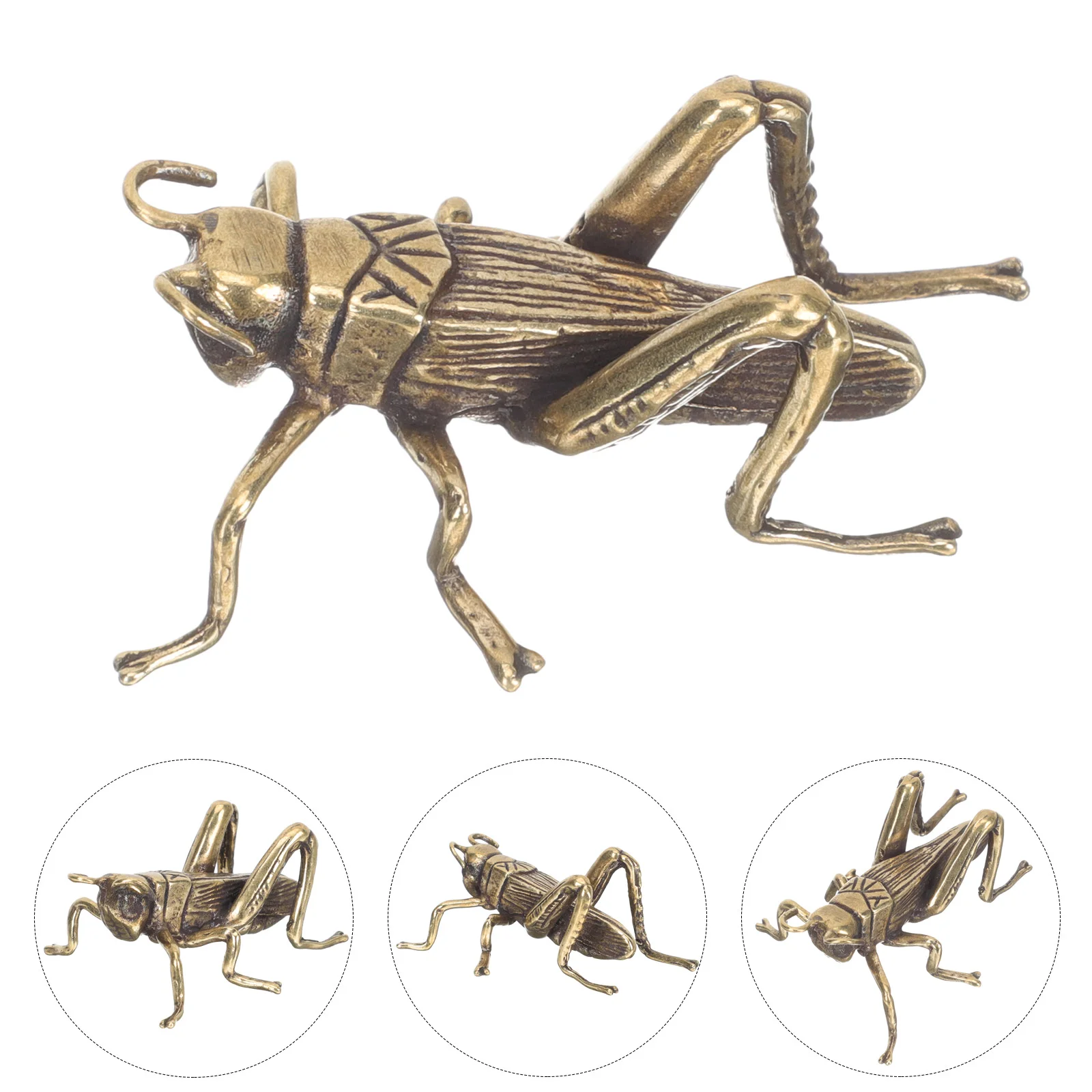 Crow Figurine Cricket Ornaments Home Decoration Brass Decorate Fake Vines Office