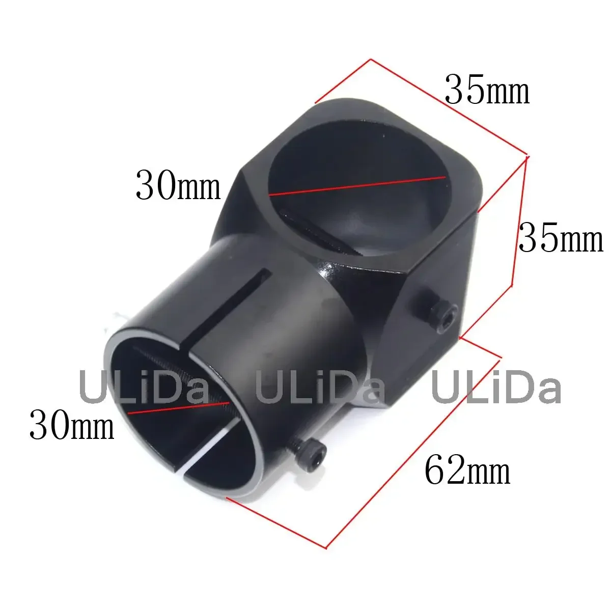 Train d'atterrissage d'avion multi-axes en alliage d'aluminium, trépied à trois canaux, connecteur de tube en fibre de carbone, importateur UAV, 20mm, 25mm, 30mm, 2 pièces