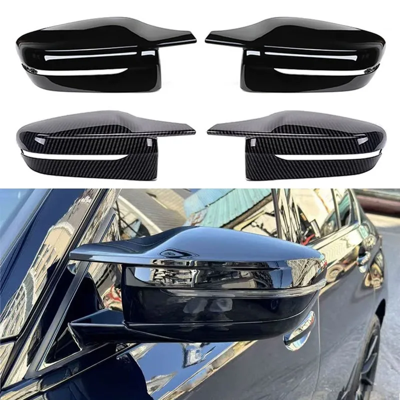 For BMW 3 4 5 6 7 8 Series G20 G21 G30 G31 G32 G11 G12 G14 G15 G16 LHD M4 Style Side Wing Rearview Mirror Cover Caps 2Pcs
