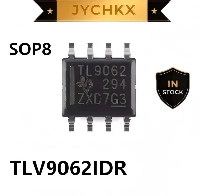 10PCS TLV9062IDR SOP-8 SOIC8 Dual Channel Low Noise Operational Amplifier 10MHz Rail-to-Rail Op Amp IC Chip TLV9062