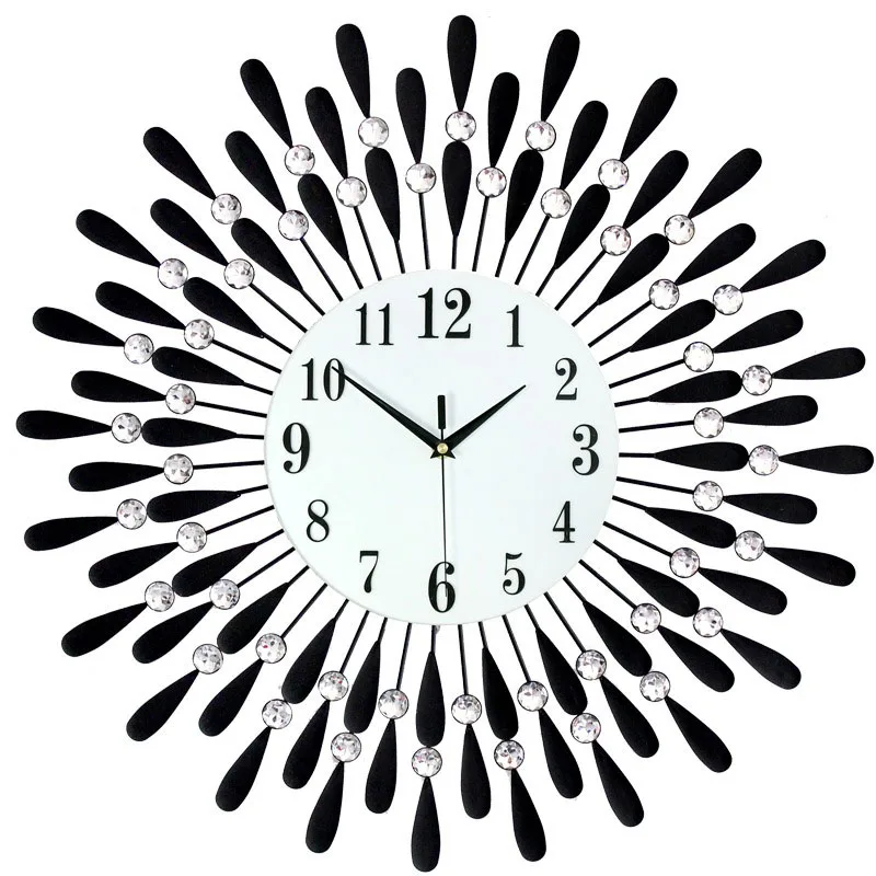 

Large Metal Wall Clocks Silent Elegant Luxury Design Clocks Wall Modern Aesthetic Arts Watches Living Room Clock Decorative