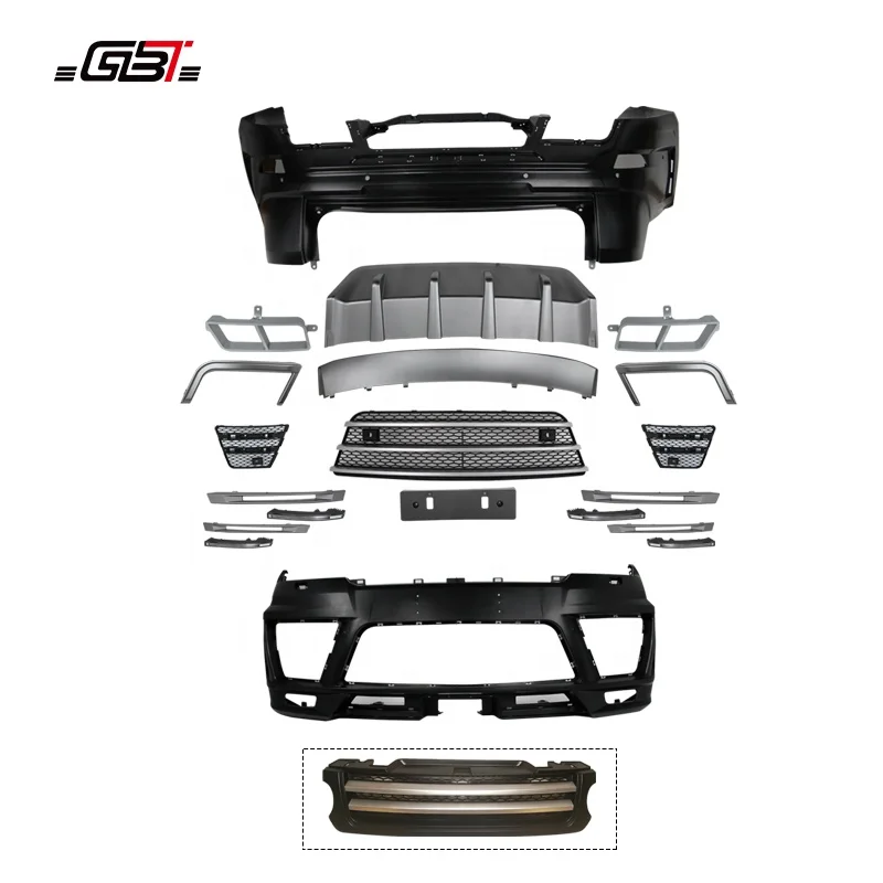 GBT body kits front rear bumper plate air-inlet grille DRL Case exhaust pipe year 2014-2017 for Range SPORT