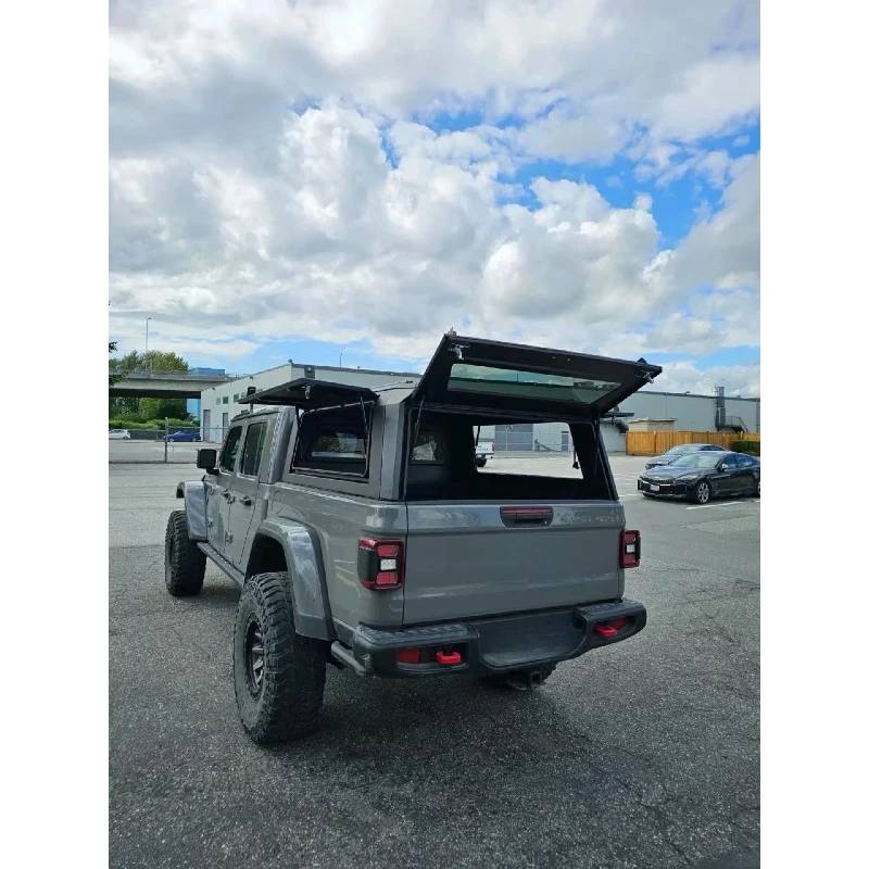 Factory Hot Sale 4X4 Black Pickup Truck Topper Gladiator Canopy