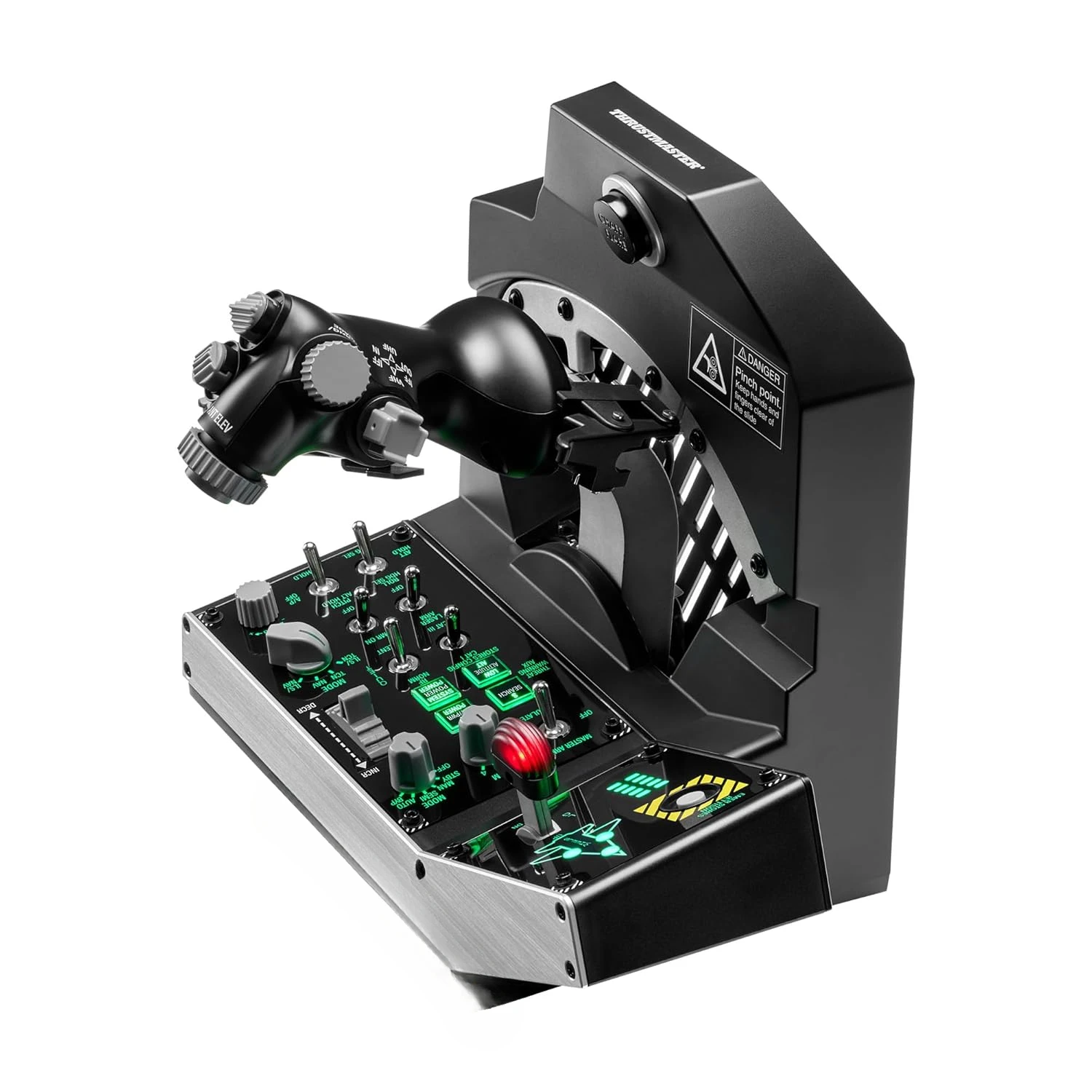 Mission Pack: Metal Throttle Quadrant System, Throttle and Control Panel Included, 64 Action Buttons, 6 Axes, Licensed