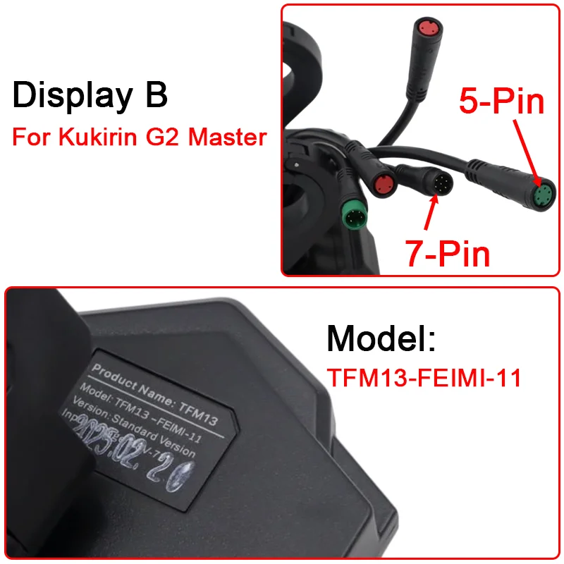 Original Display Dashboard Version Für Kukirin G2 Master Elektrische Roller A und B und C Version LCD Display Digital Meter Teile – Detail 2