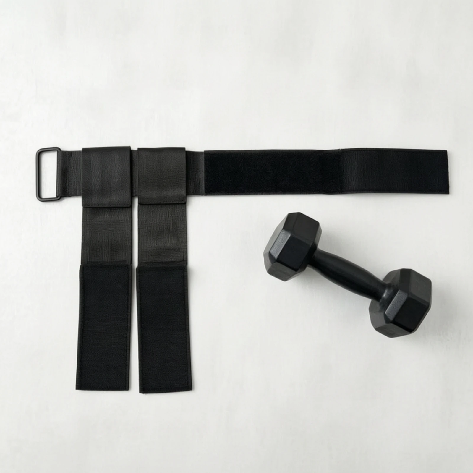 Picture 3: Dumbbell Ankle Strap Long-Lasting Dumbbell Foot Attachment Ankle Strap with Buckle Heavy-Duty Weight Training Attachment Easy To