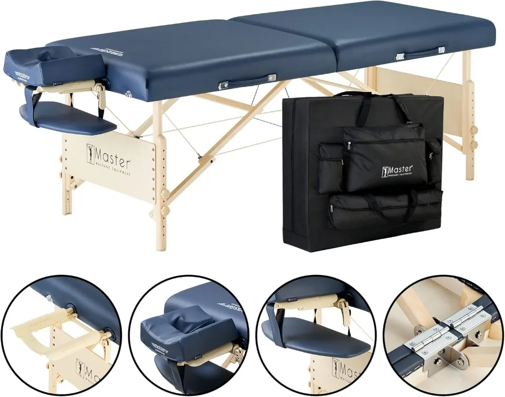 Coronado Portable Massage Table Pro Package- Adjustable Height, Working Capacity of 750 lbs. and 3-Inch Foam Cush