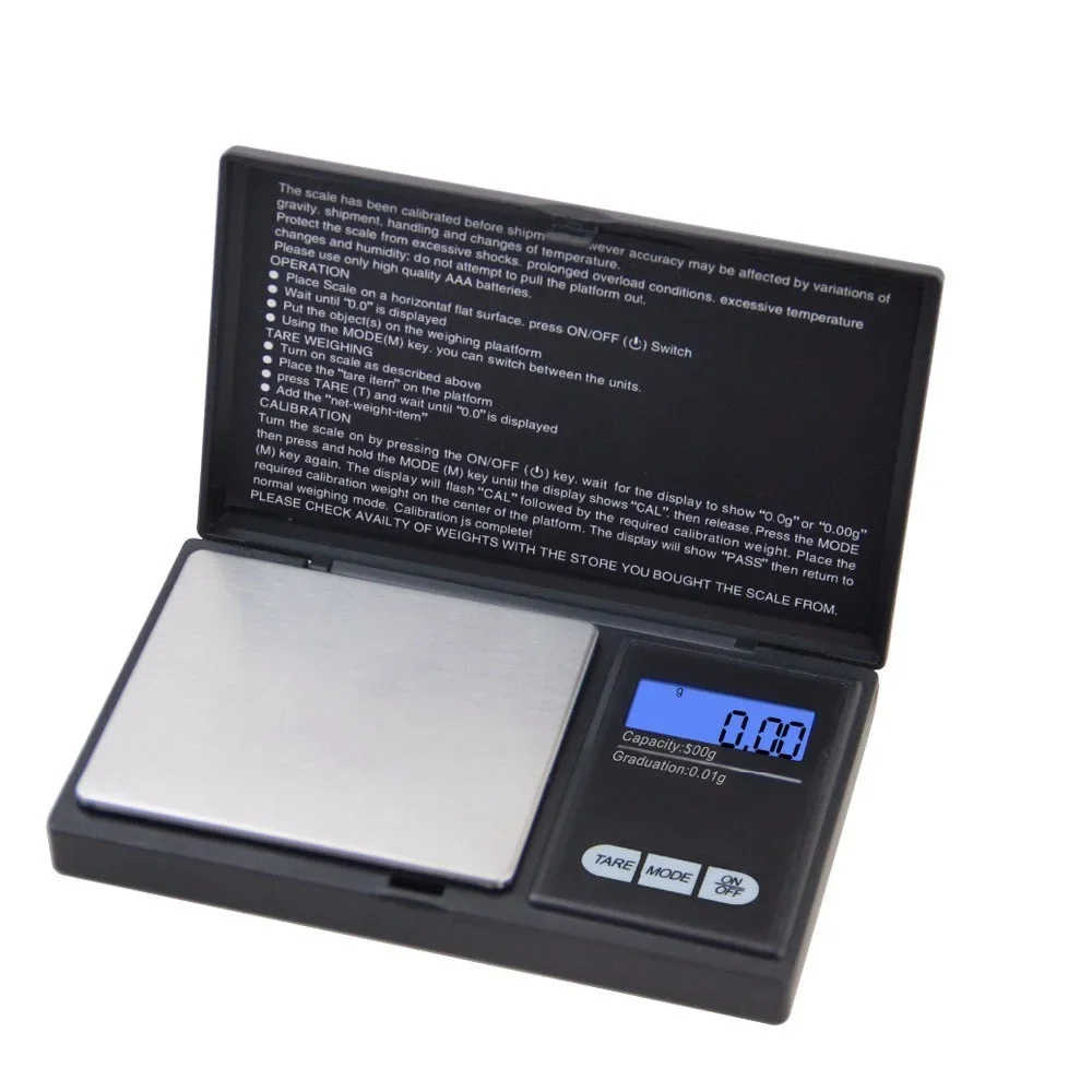 high precision 200g 500g x 0.01g Digital kitchen Scale Jewelry Gold Balance Weight Gram LCD Pocket weighting Electronic Scales