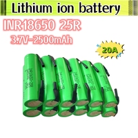 Original 2500mAh 18650 Battery INR18650 25R 3.7V Lithium High Current Power Batteries Welding Nickel For Screwdriver Tool