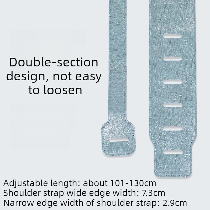 Double Section Guitar Strap Widening Guitar Shoulder Strap Cowhide Decompression Bass Straps Stringed Instruments Accessories