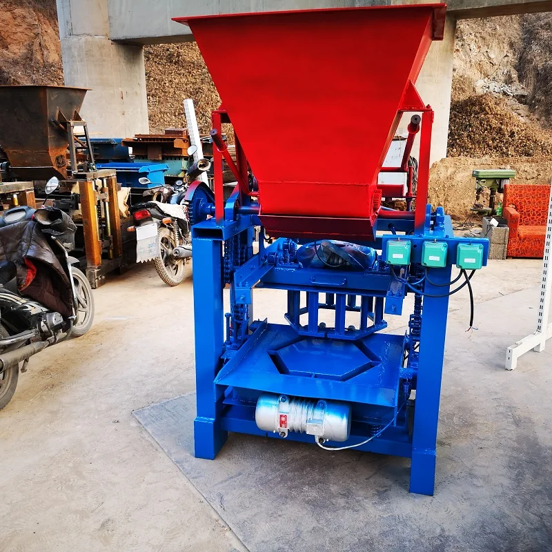 YG4-35A Block Forming Machine with Hopper Scale Cement Concrete Brick Block Making Brick Machine Mobile Manual Fly Ash Paver