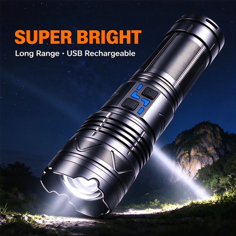 torcia-led-ad-alta-potenza-da-100-w-modello-gt60-super-luminosa-con-lunga-portata-potente-ricaricabile-tramite-usb-c-ideale-per-il-campeggio-all’aperto