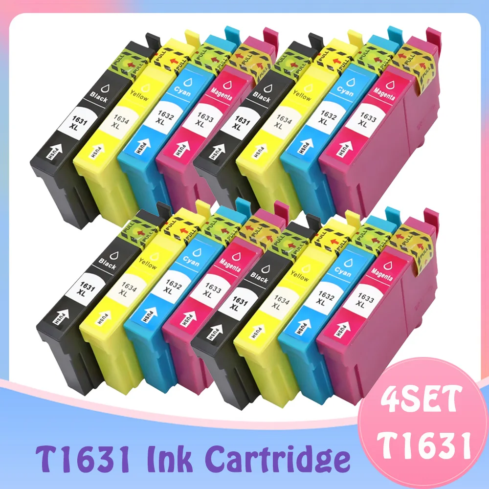 T1631 16XL 16XL Compatible Ink Cartridges for Epson 16 16XL 16 XL for Epson Workforce WF2750 WF2760 WF2660 WF2650 WF2630 WF2540