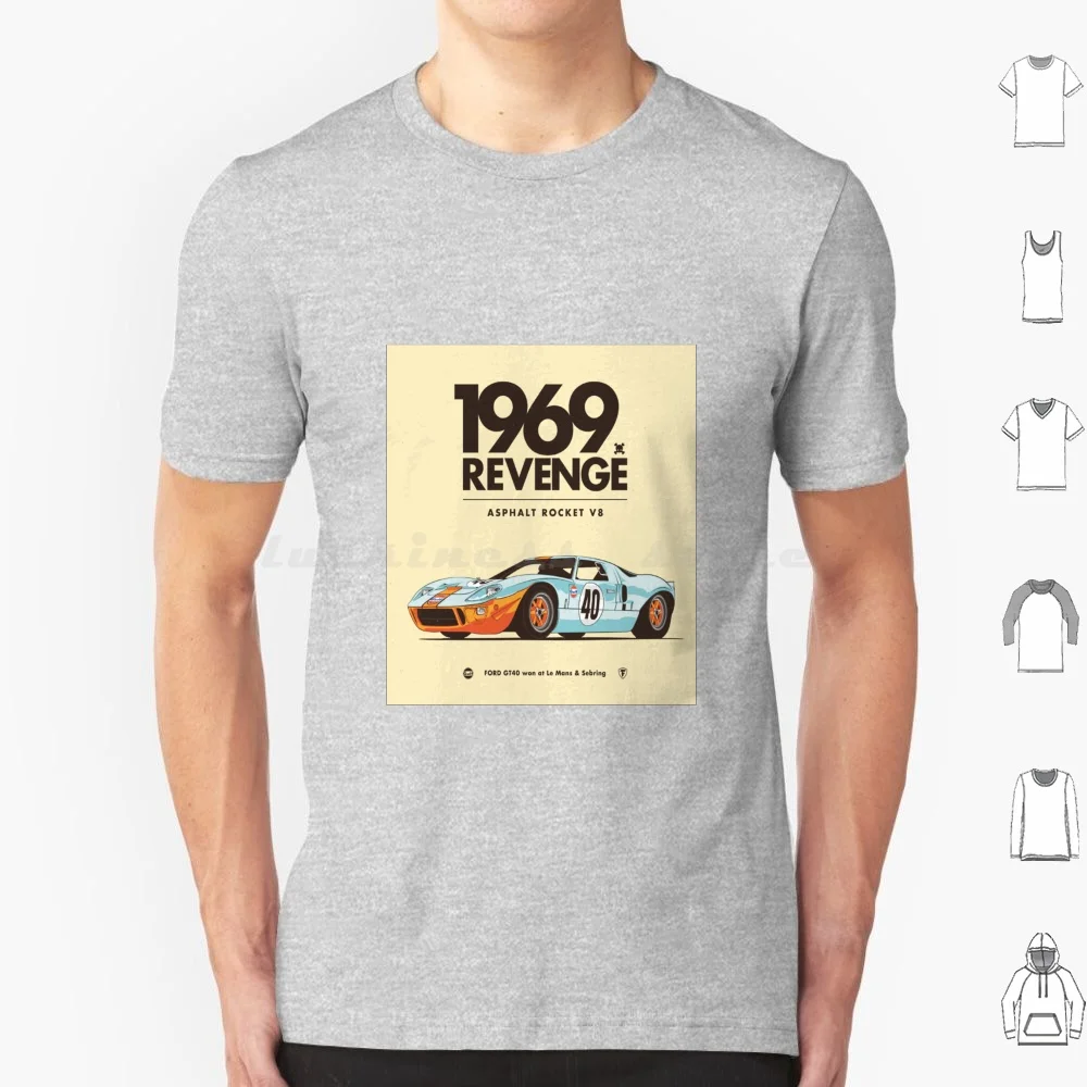 1969 Revenge T Shirt 6xl Cotton Cool Tee Car 1969 Revenge Race Car Retro Old Skool Old School Amazing Class