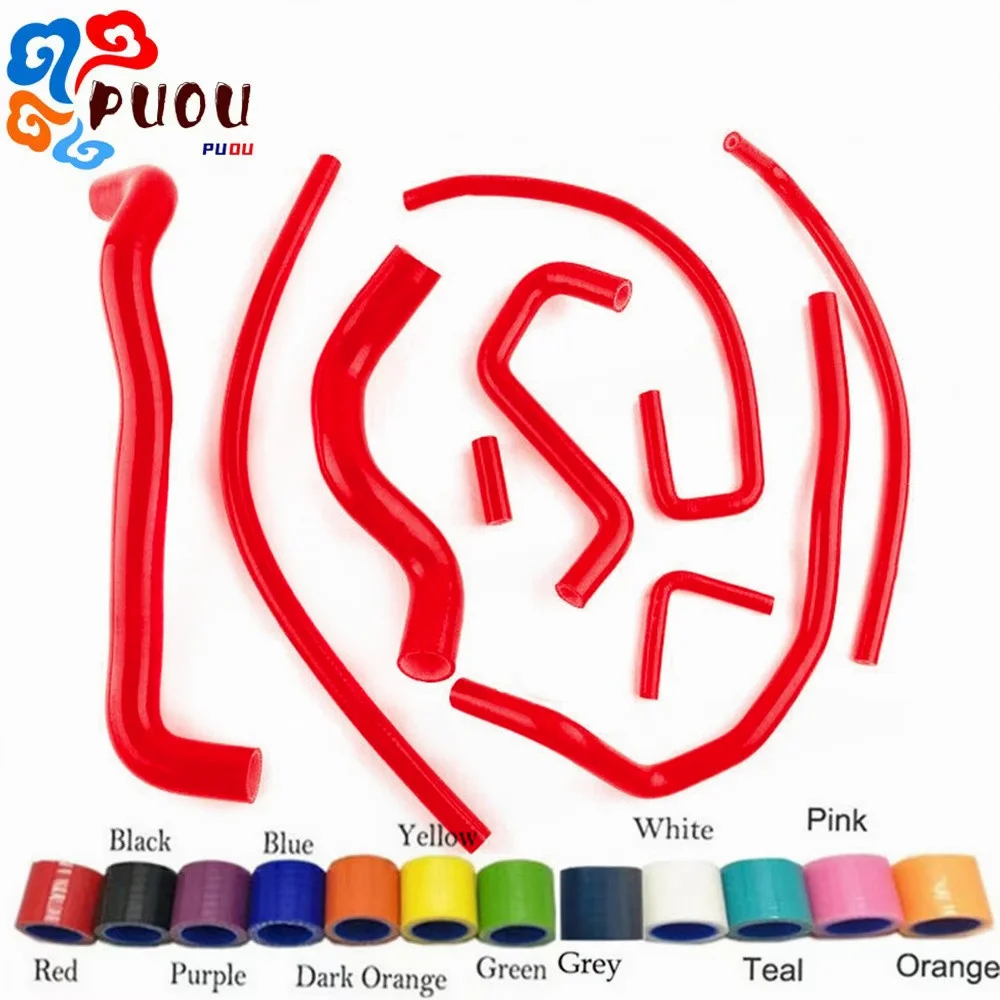 For 1991-1996 Chevy Corvette 5.7L LT1 V8 Silicone Pipe Radiator Hoses Cooling Kit 9pcs