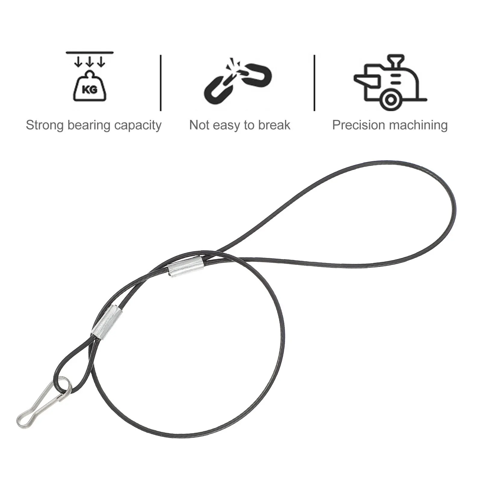 สายสลิงสแตนเลส 6 ชิ้น แบบแขวน ยืดหยุ่น ป้องกันการตัด ใช้งานได้หลากหลาย สำหรับโคมไฟบ้าน โคมไฟต้นไม้