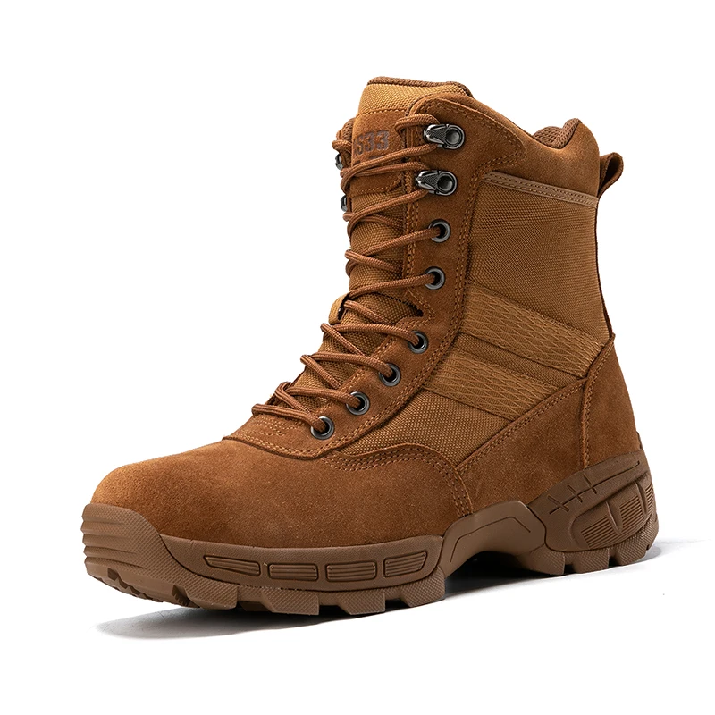 Men's Desert Combat Boots Anti Slip Outdoor Mountain Climbing Shoes Waterproof Hking Ankle Boots Casual Men Motorcycle Boots