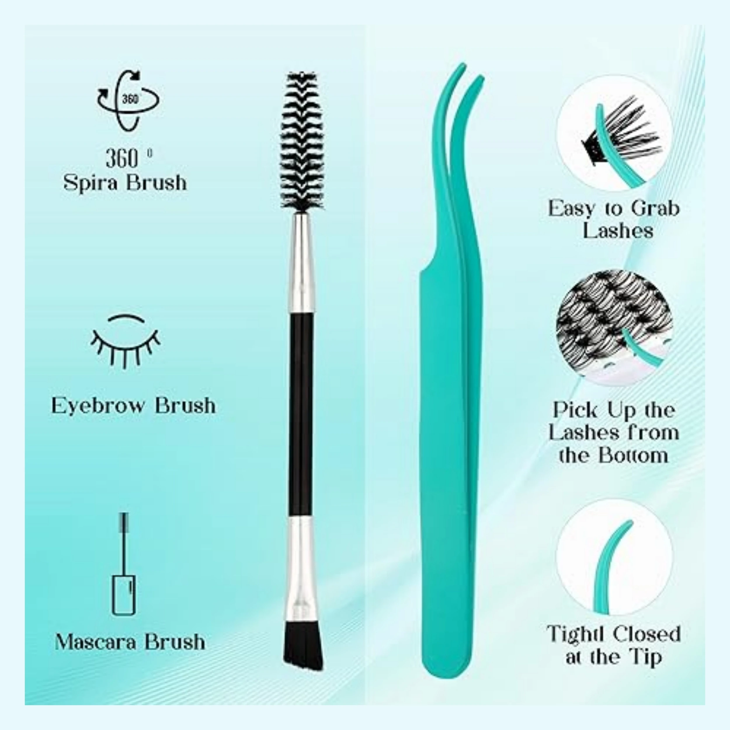 Gemery cluster de calor individual d curvado extensão de cílios com pinça de cola ligação quente natural volume grosso maquiagem cílios postiços