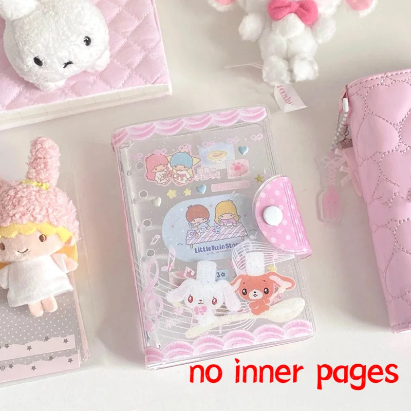 جديد ليتل توين ستارز A7 فضفاض ورقة طبعة قذيفة لطيف الكرتون البلاستيكية صور تخزين كليب الإبداع طالب القرطاسية فتاة الهدايا