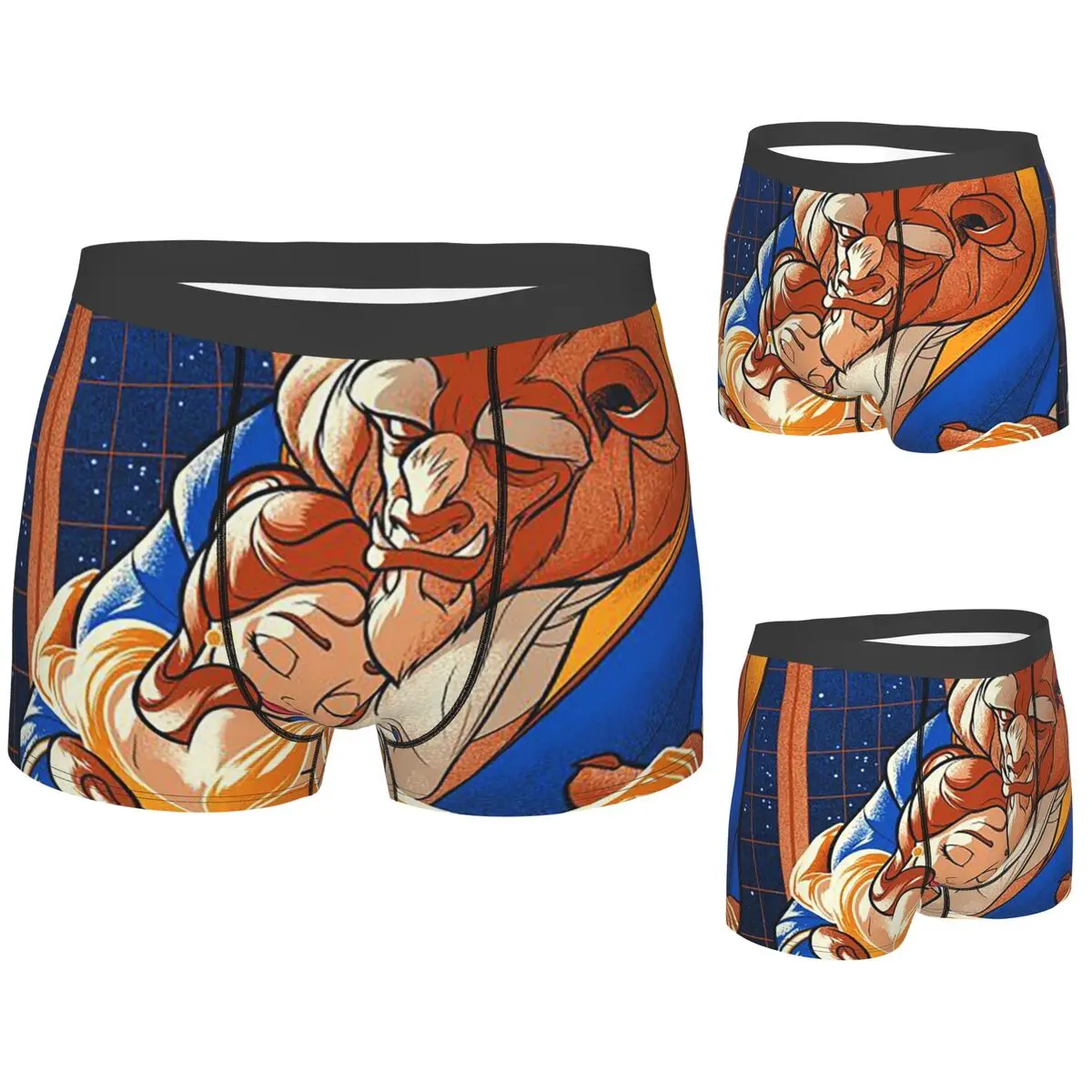 

Boxer Underpants Shorts Beauty And The Beast Panties Men's Comfortable Underwear for Homme Man Boyfriend Gifts